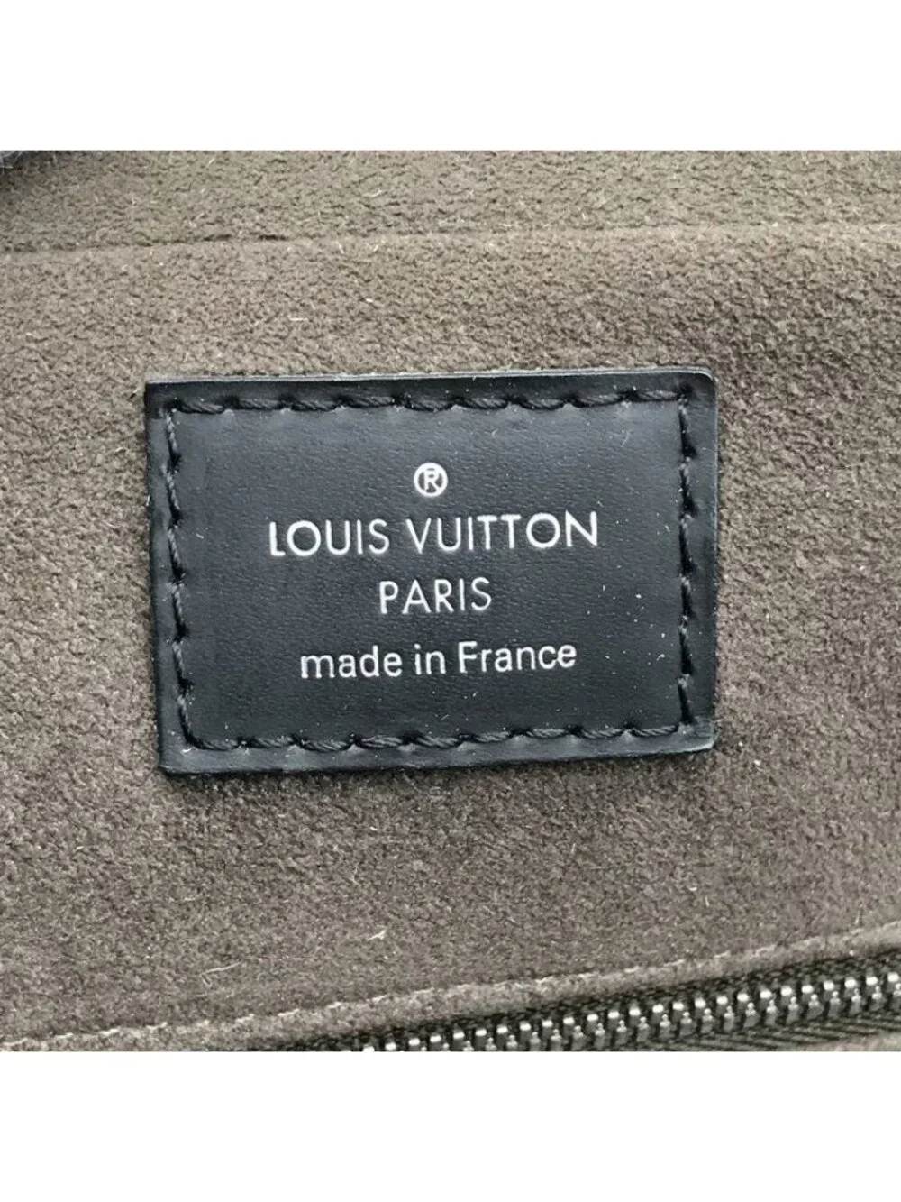 Louis Vuitton Epi Porto Document Business Hand Bag Black